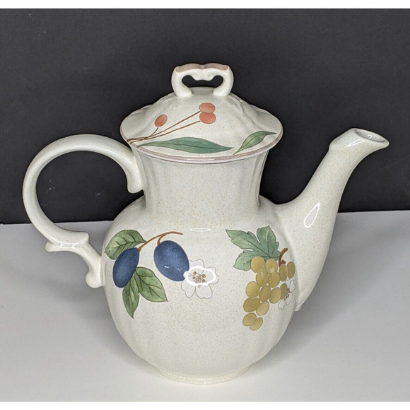 Mikasa Country Classics FRUIT PANORAMA Tall Coffee Pot 6 Cup DC014 EUC - Picture 14 of 16